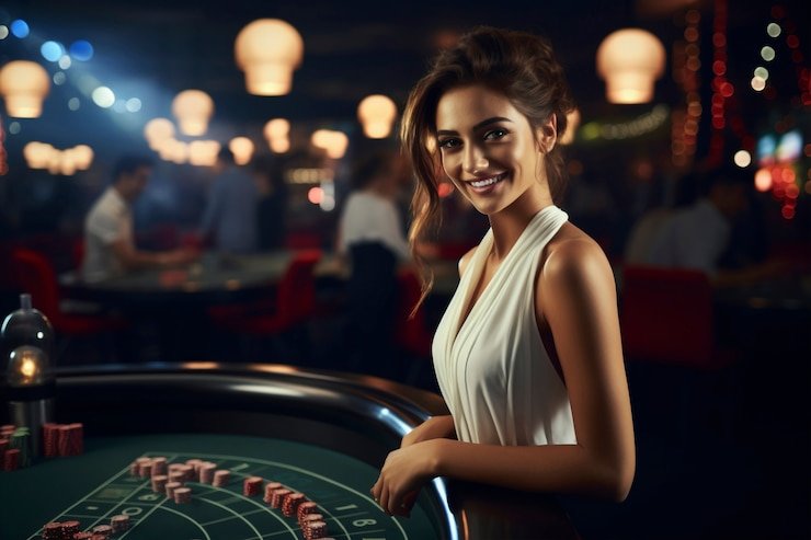 Live chat window with dealer and other players on gaple table